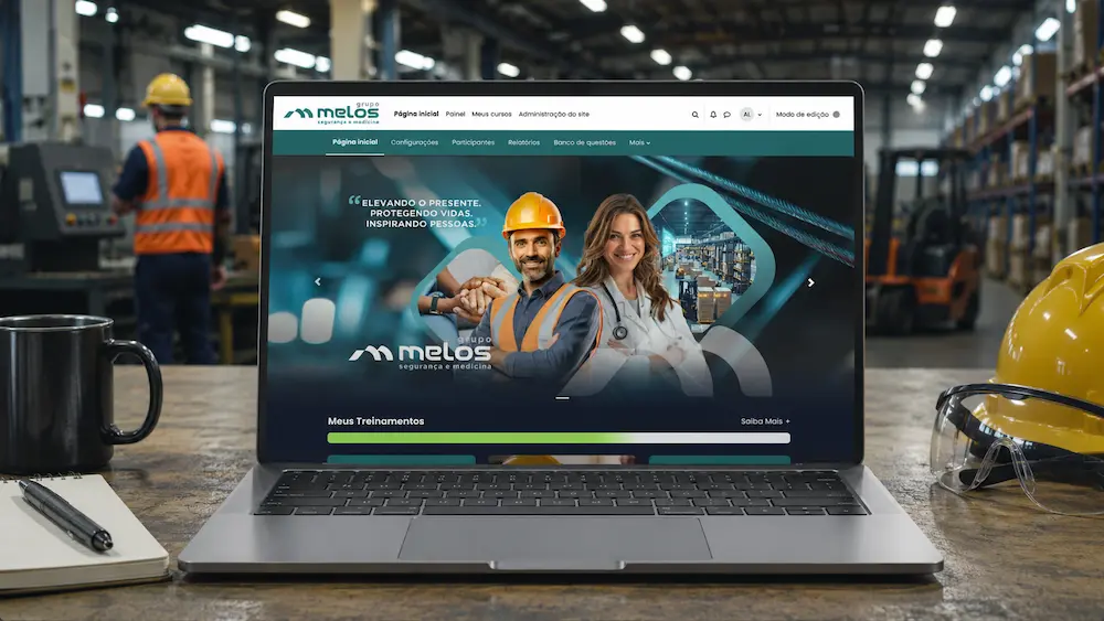print da plataforma LMS Melos (Líteris)
